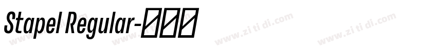 Stapel Regular字体转换